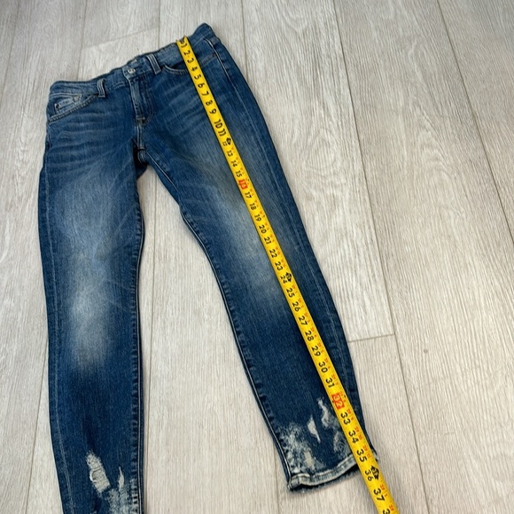 7 For All Mankind The Ankle Skinny blue Jeans size 27 - Picture 13 of 13